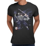 Demon Slayer Infinity Castle Wave Obanai Serpent Mens T Shirt Black, S-L