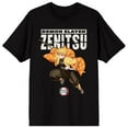 thumbnail image 1 of Demon Slayer: Infinity Castle Zenitsu Agatsuma Graphic Men's Black Short Sleeve Tee-Small, 1 of 7