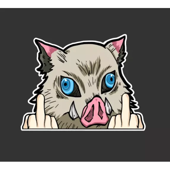 Demon Slayer Inosuke Hashibira Sticker Phone Decal Water Bottle ...