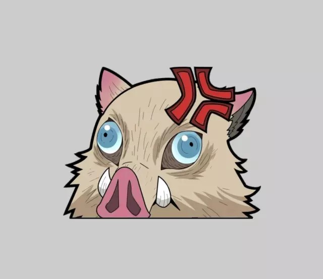 Demon Slayer Inosuke Hashibira Sticker Phone Decal Water Bottle ...