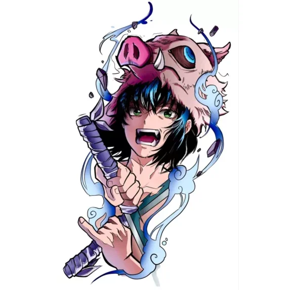 Demon Slayer Inosuke Hashibira Stickers Phone Decal Water Bottle ...