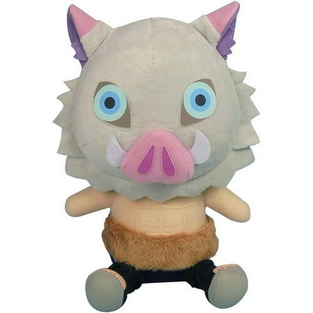 Demon Slayer Inosuke Sitting 7 Inch Plush, Great Eastern, Gifts