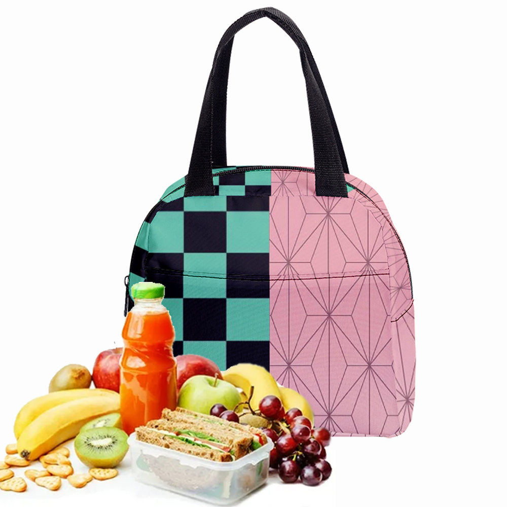Demon Slayer Insulated Lunch Bag Lunch Box Tote Bags for Women Men Work