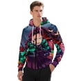 thumbnail image 1 of Demon Slayer Jacket Casual Oversized Hoodie Stylish Zipper Hooded Sweatshirt Warm Loose Outerwear 2XL, 1 of 8
