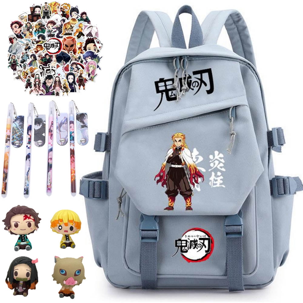 Demon Slayer Kamado Nezuko Backpack Boys Girls Demon Slayer School Bag