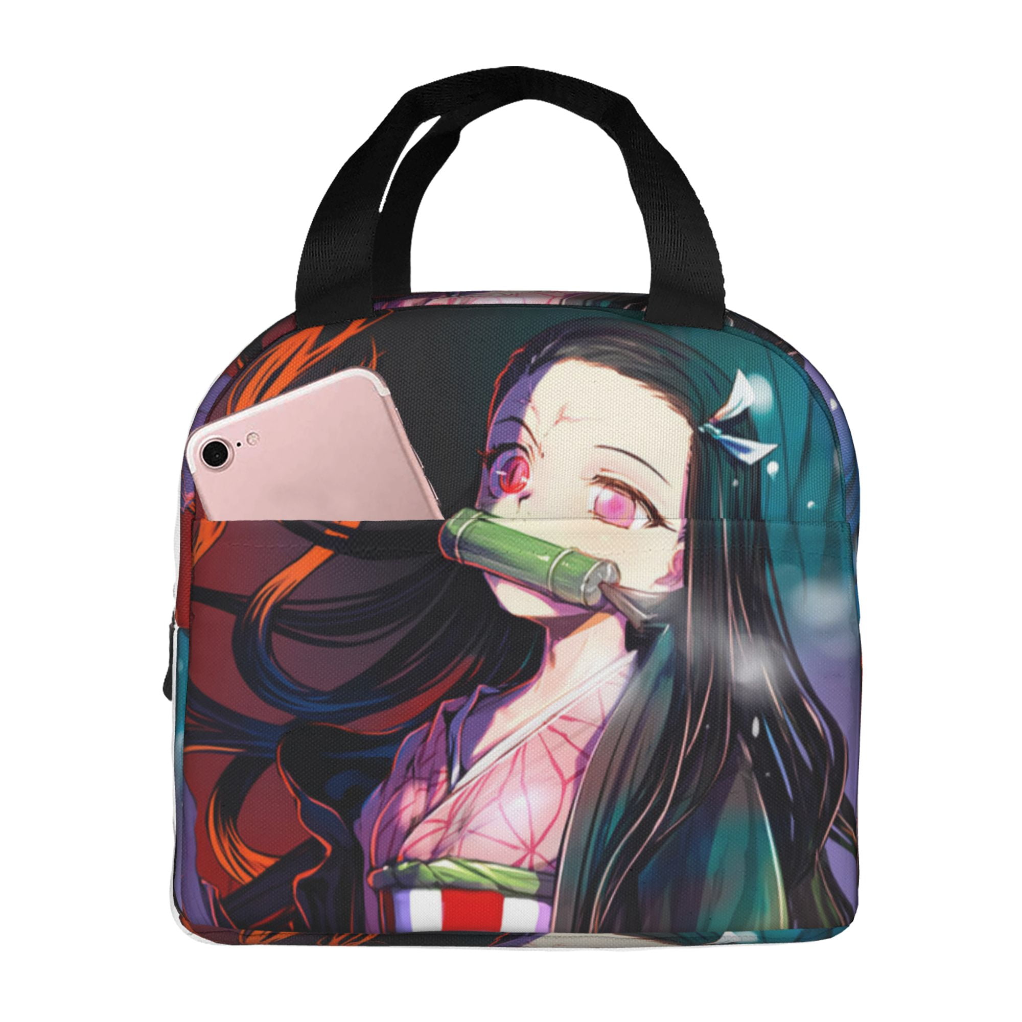 Demon Slayer Kamado Nezuko Lunch Bag Tote Bag Insulated Lunch Box