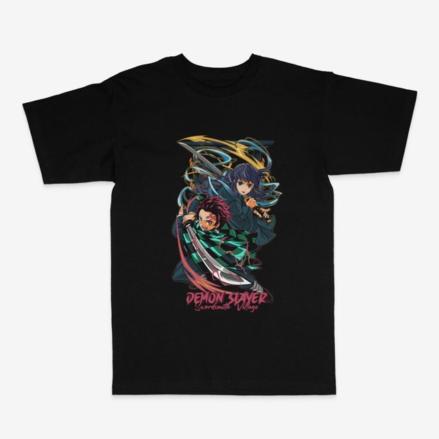 Demon Slayer Kamado Tanjiro and Muichiro Tokito anime T Shirt gift