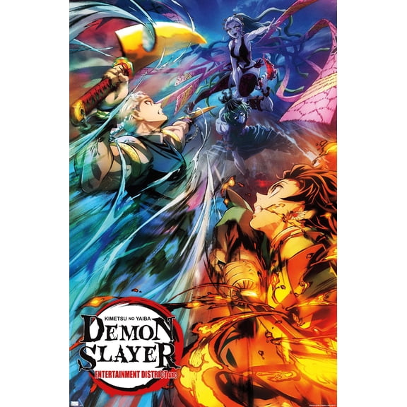 Demon Slayer - Key Visual 2 Wall Poster, 14.725" x 22.375"