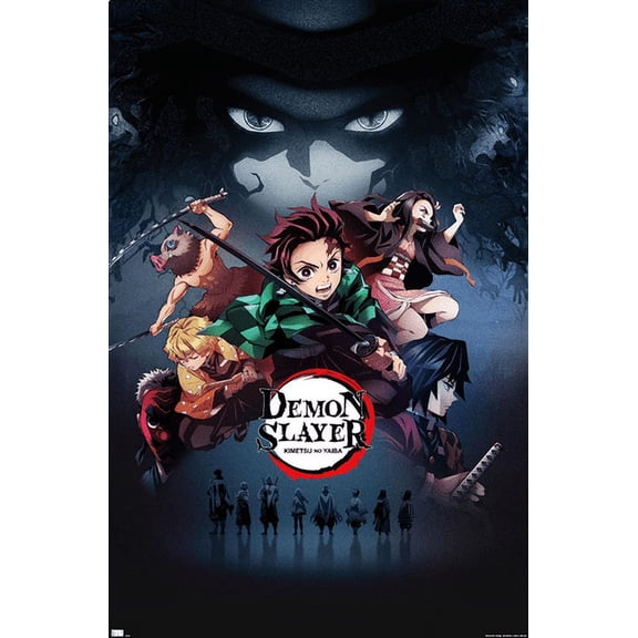 Demon Slayer - Key Visual 3 Wall Poster, 14.725" x 22.375"