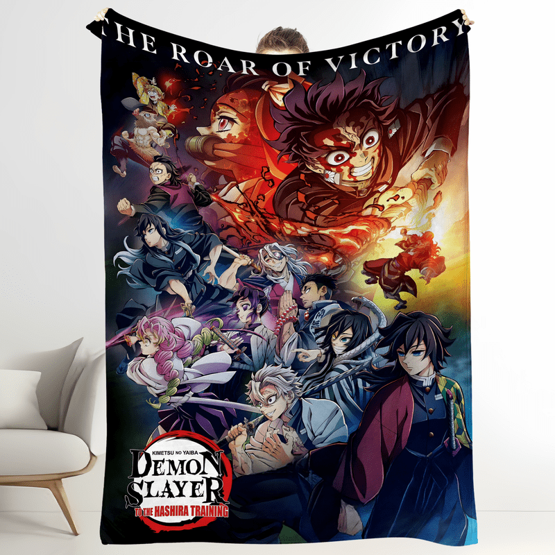 Demon Slayer Roon Demon Slayer Kimetsu No Yaiba Anime Movie Cartoon Game Soft Flannel ...