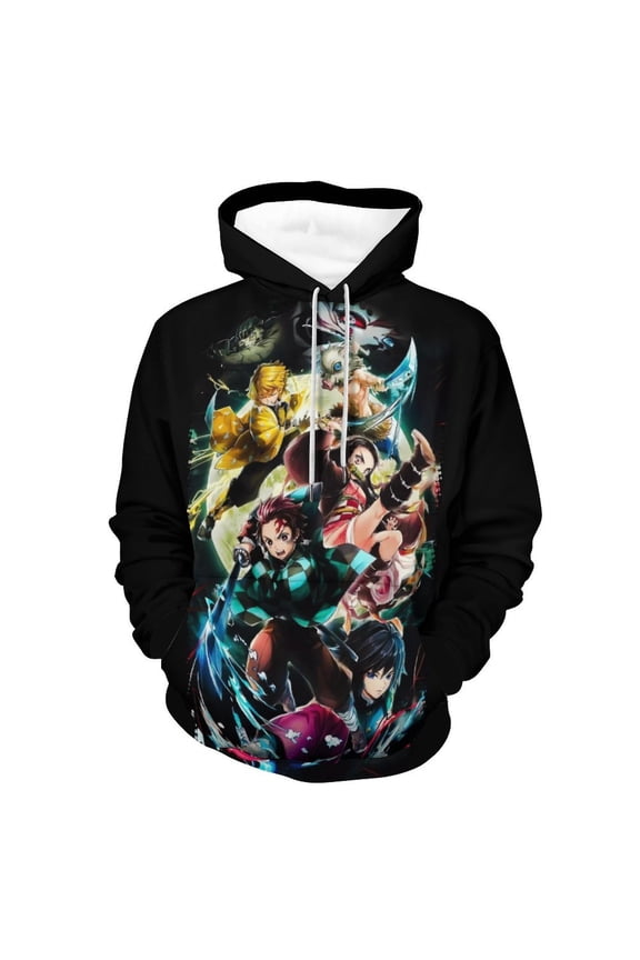 Demon Slayer: Kimetsu No Yaiba Hoodie Unisex 3d Novelty Hoodies Graphic Hoodies Pullover Sweatshirts For Men Women Teen XL