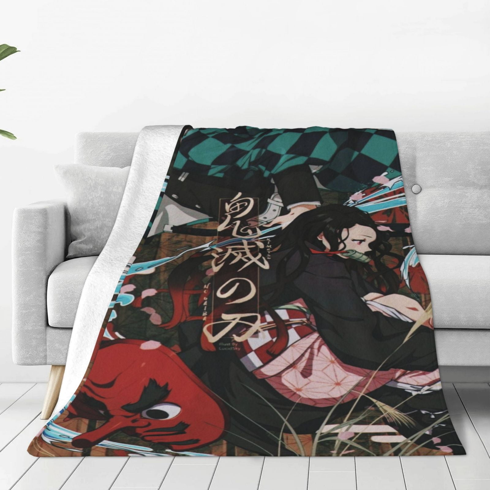 Demon Slayer Kimetsu No Yaiba Kids Adults UltraSoft Micro Fleece