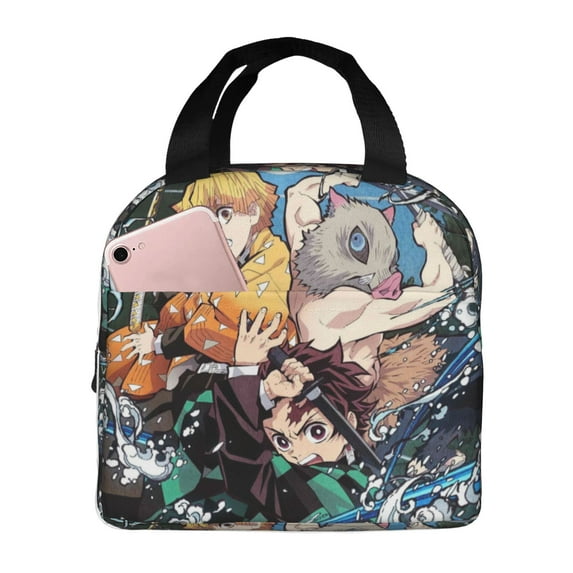 Demon Slayer: Kimetsu No Yaiba Lunch Bag Lunch Bag Tote Bag Insulated Lunch Box Picnic Beach Fishing Work
