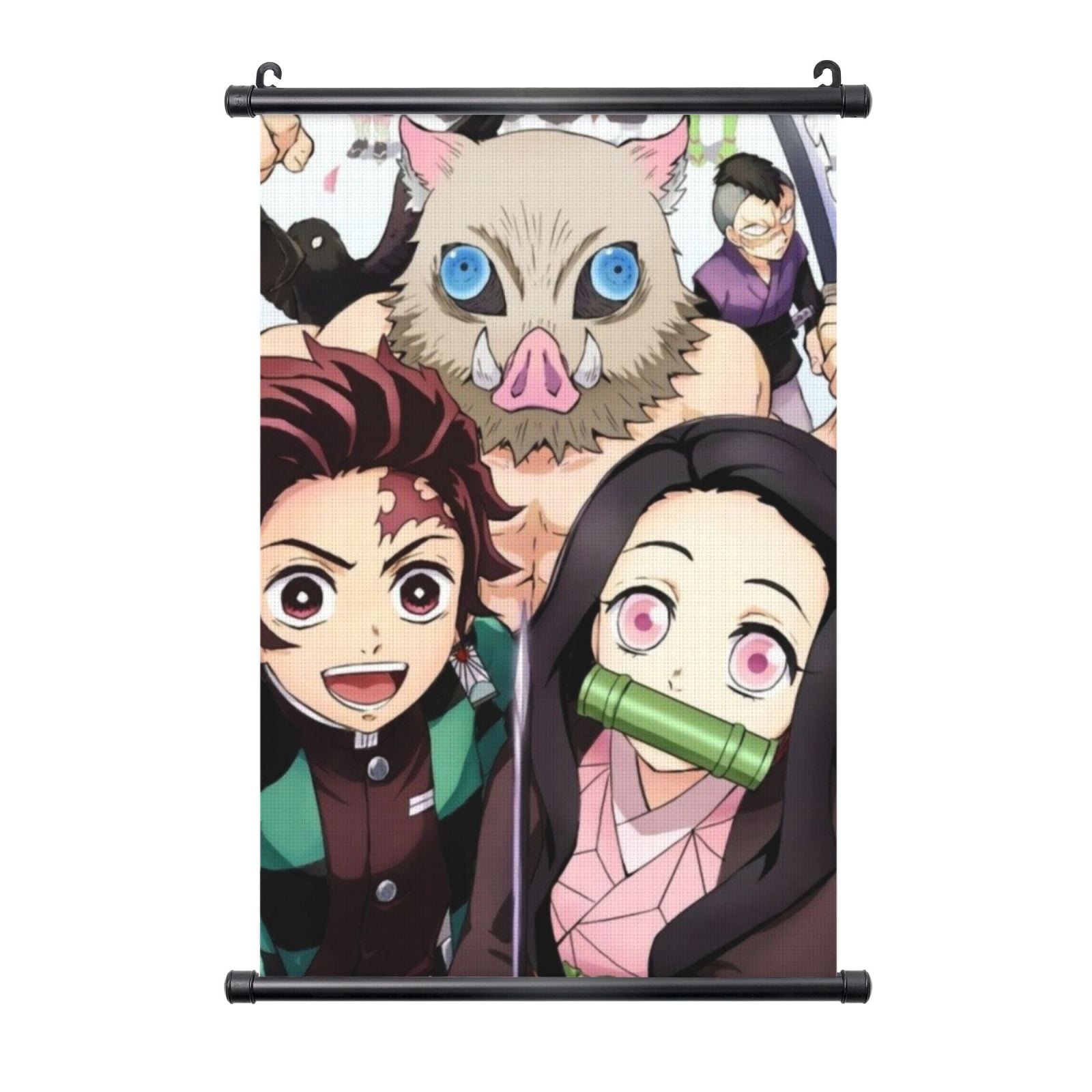 Demon Slayer Kimetsu No Yaiba Poster Hanger, Anime Artwork Painting