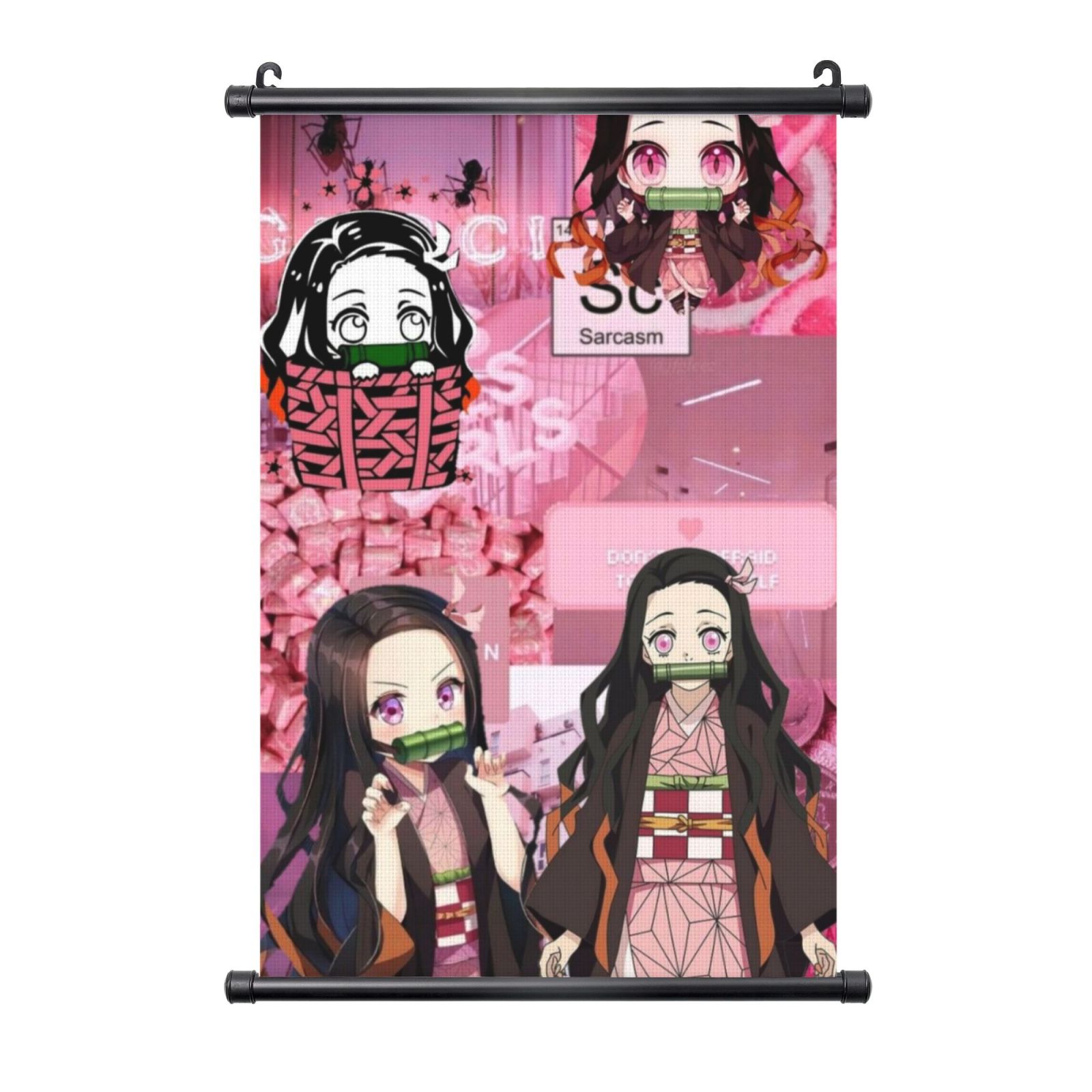 Demon Slayer Kimetsu No Yaiba Poster Hanger, Anime Artwork Painting