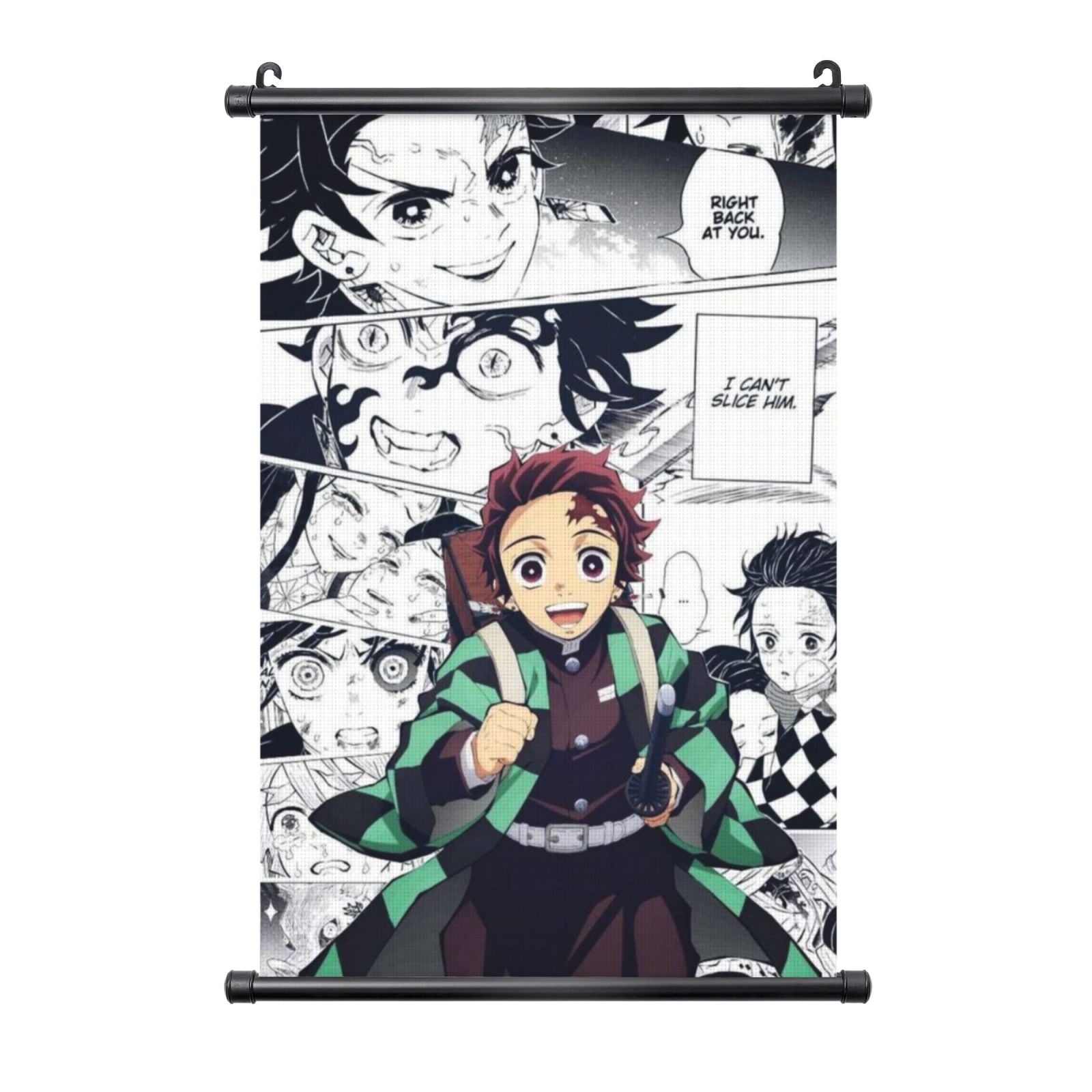 Demon Slayer Kimetsu No Yaiba Poster Hanger, Anime Artwork Painting