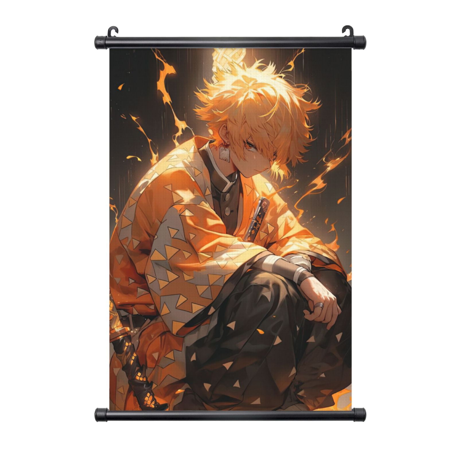 Demon Slayer Kimetsu No Yaiba Poster Hanger, Anime Artwork Painting