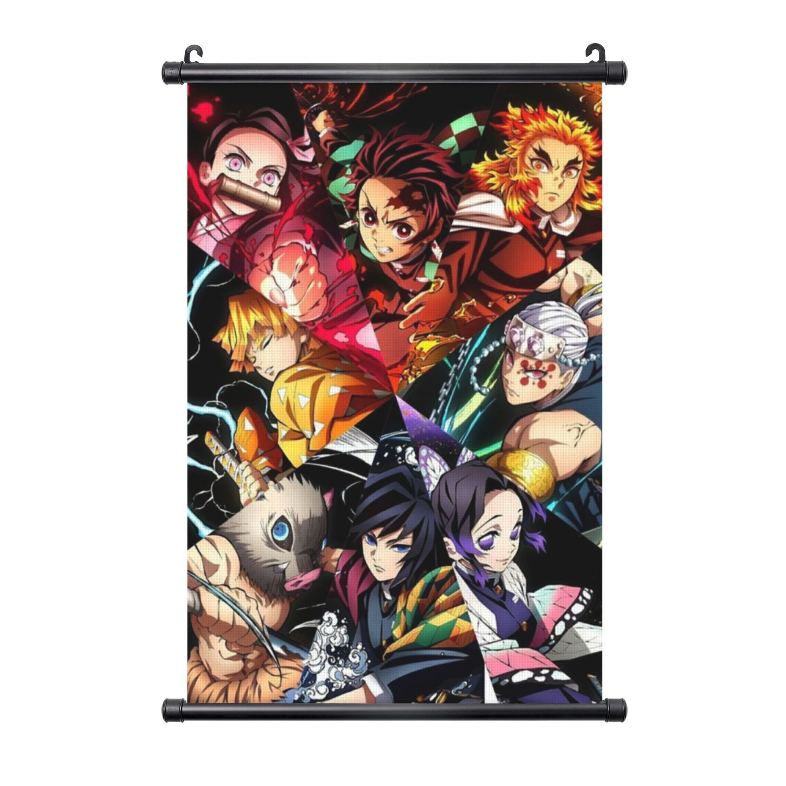 Demon Slayer Kimetsu No Yaiba Poster Hanger, Anime Artwork Painting