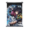 Demon Slayer Kimetsu No Yaiba Poster Hanger, Anime Artwork Painting