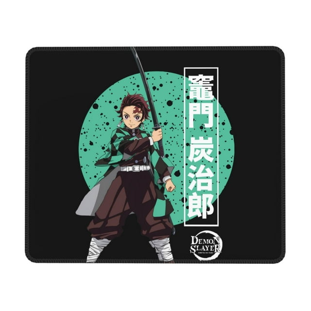 Demon Slayer Kimetsu No Yaiba Rubber Lock Edge Mouse pad, Office Desk pad, Writing pad, Multi Code Game pad Mouse Pads for Computers Laptop Mouse Mouse Pad