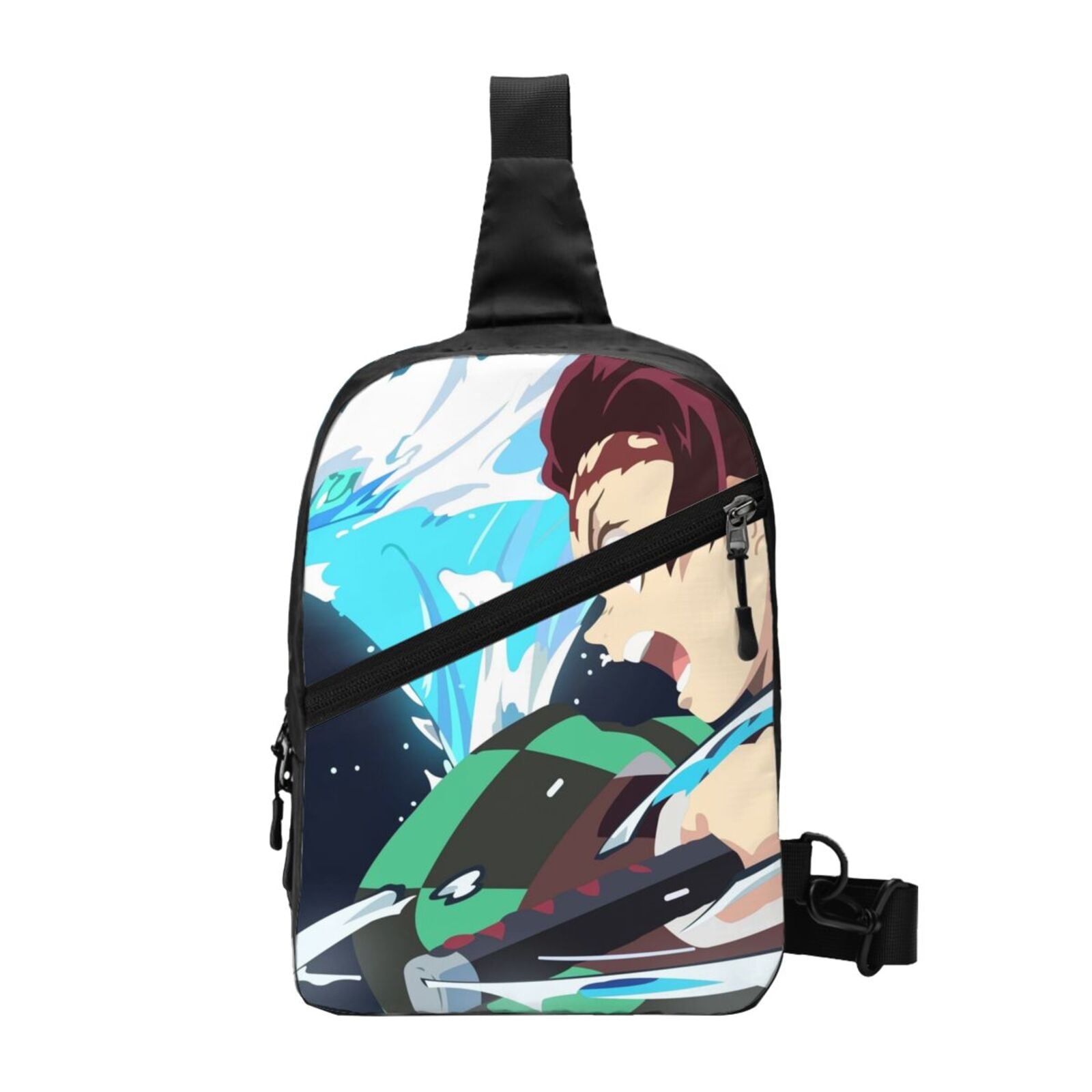 NiuKom Crossbody Sling Backpack For Men & Women - Paris Eiffel Tower Print Travel Daypack With Multiple Pockets