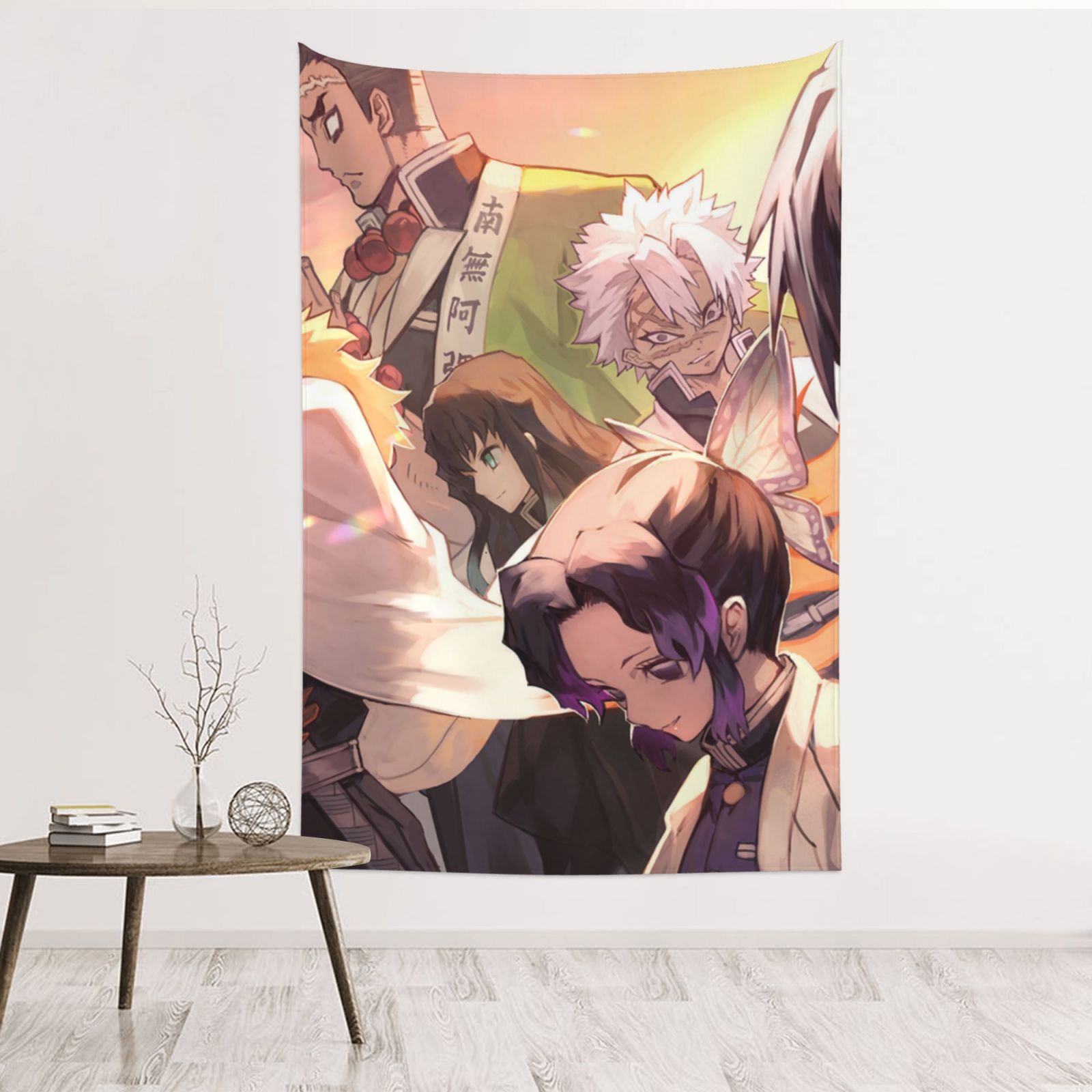 Demon Slayer Kimetsu No Yaiba Tapestry, Anime Wall Tapestries, Hippie