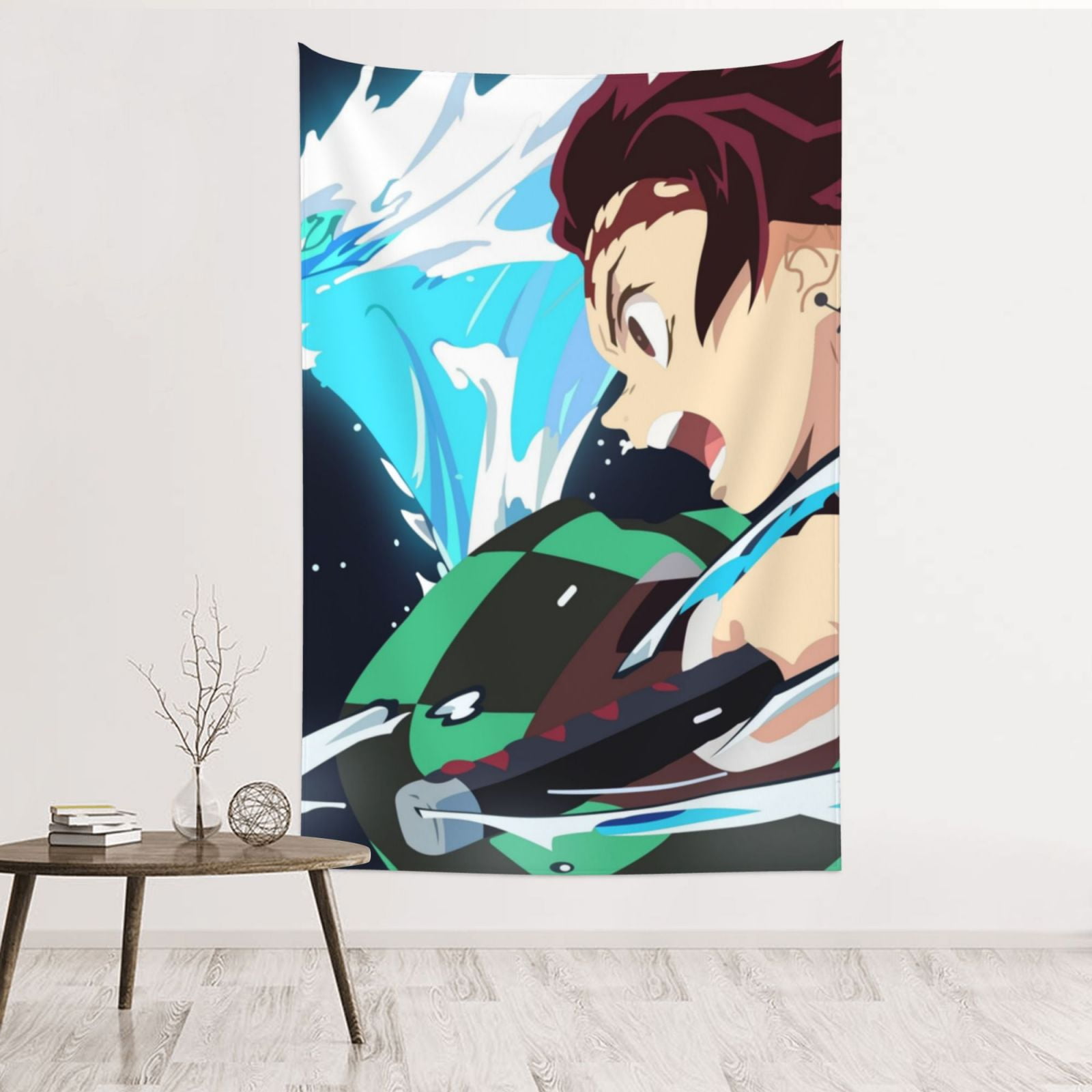 Demon Slayer Kimetsu No Yaiba Tapestry, Anime Wall Tapestries, Hippie