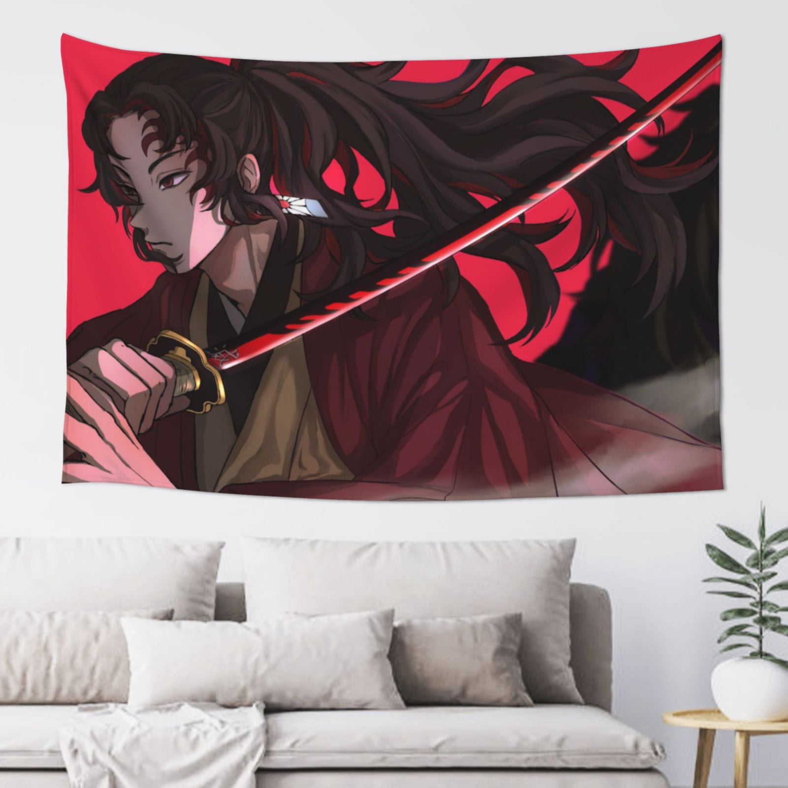 Demon Slayer Kimetsu No Yaiba Wall Tapestry Anime Tapestries Hippie Anime Poster For Bedroom