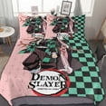 thumbnail image 1 of Demon Slayer: Kimetsu No Yaiba Bed Duvet Cover Microfiber Bedding Sets 3D Printed Lightweight 3 Piece Comforter Sets, 1 Duvet Cover And 2 Pillow Shams for Kids Boys Girls 79"x90", 1 of 7