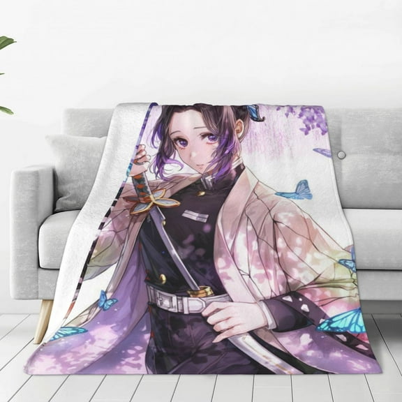 Demon Slayer: Kimetsu No Yaiba Kids Adults Ultra-Soft Micro Fleece Blanket Throw All Season Fuzzy Lightweight Throw Blankets For Office Company Home Couch Bed Sofa 50"X40"