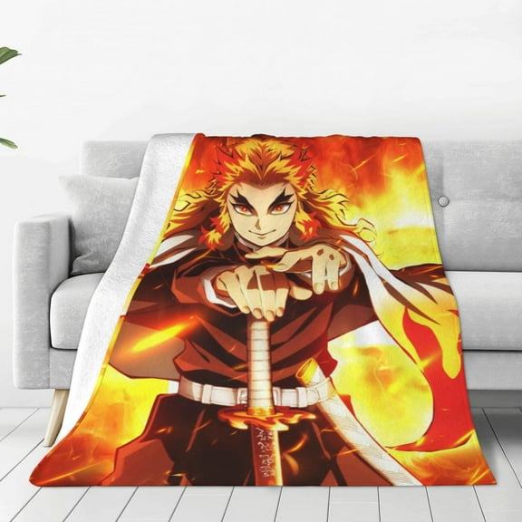 Demon Slayer: Kimetsu No Yaiba Kids Adults Ultra-Soft Micro Fleece Blanket Throw All Season Fuzzy Lightweight Throw Blankets For Office Company Home Couch Bed Sofa 50"X40"