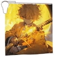 thumbnail image 1 of Demon Slayer Kimetsu no Yaiba Shower Curtain, Anime Shower Curtain with Hooks, Waterproof Cloth Fabric Shower Curtain for Bathroom Decor, Machine Washable, 72x72 Inch, 1 of 9