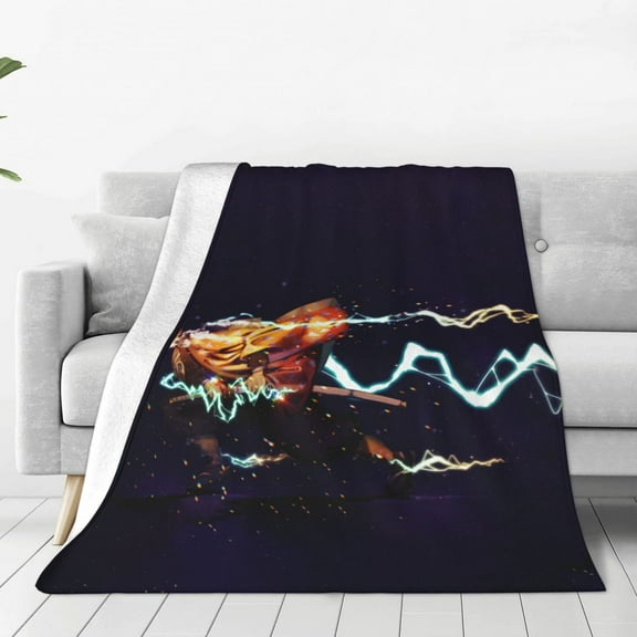 Demon Slayer Kimetsu No Yaiba Ultra-Soft Micro Fleece Blanket Throw All Season Fuzzy Lightweight Throw Blankets For Office Company Home Couch Bed Sofa 50"X40"