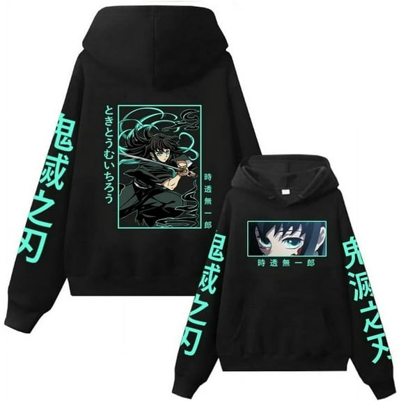 Demon Slayer: Kimetsu no Yaiba Hooded Sweatshirt Pullover Casual Top Soft And Comfortable For Both Men And Women Suitable For Indoor And Outdoor Use