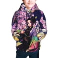 thumbnail image 1 of Demon Slayer Kimetsu no Yaiba Kids' Hoodie 3D Print Sweatshirt Soft Pullover Hooded with Big Pockets Fans Gifts for Boys or Girls Small, 1 of 7