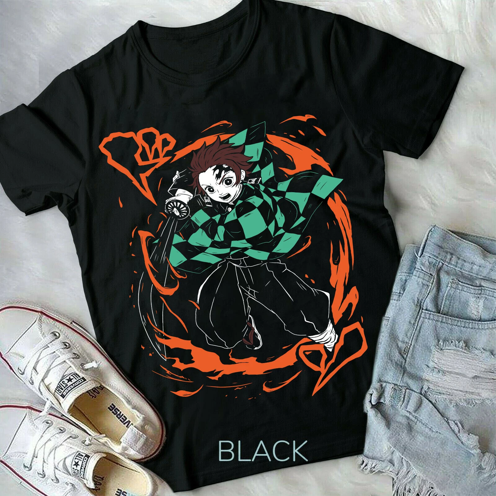 Demon Slayer Kimetsu no Yaiba T-Shirt Manga,Nezuko,Tanjiro Tee All Size ...