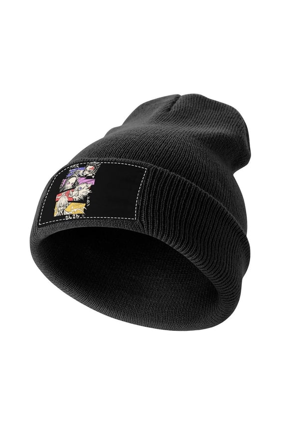 Demon Slayer Knitted Cap for Men Women Soft Beanie Hat Casual Thermal Watch Cap Winter Warm Beanies