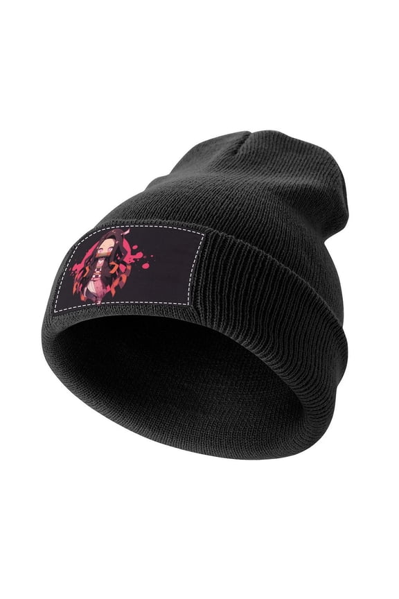 Demon Slayer Knitted Cap for Men Women Soft Beanie Hat Casual Thermal Watch Cap Winter Warm Beanies