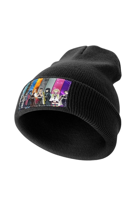 Demon Slayer Knitted Cap for Men Women Soft Beanie Hat Casual Thermal Watch Cap Winter Warm Beanies