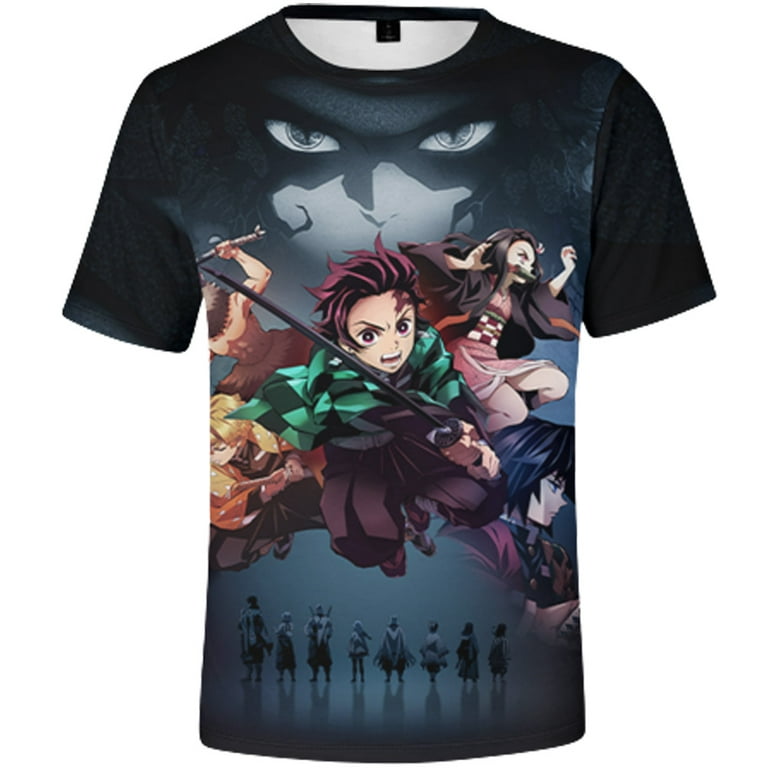 Hot Anime Demon Slayer Cosplay Kochou Shinobu Tsuyuri Kanawo T-Shirt Kids T- Shirt