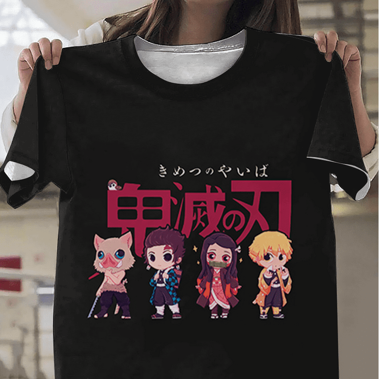Demon Slayer Little Big Boys Girls Tee Shirt Fashion Anime Kamado