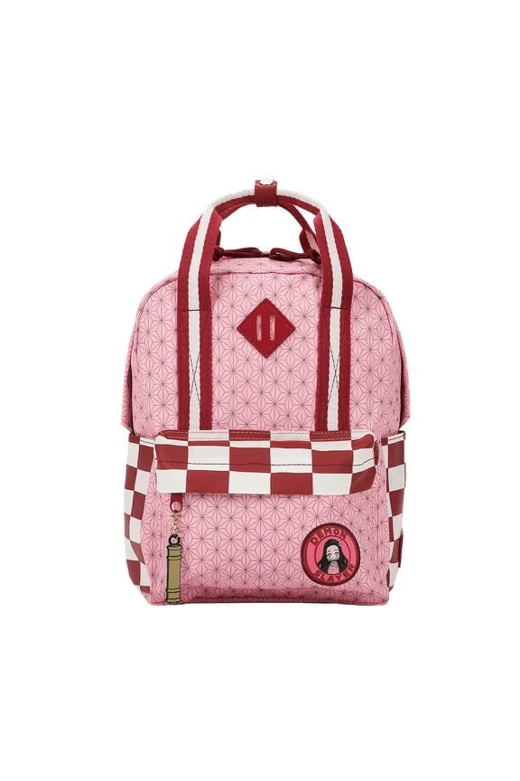 Demon Slayer Logo Canvas Women's Pink Mini Backpack