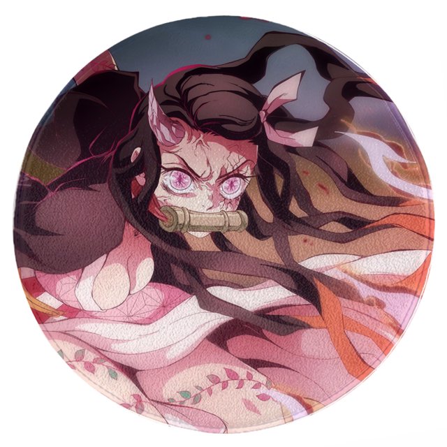 Demon Slayer Mat Office Chair Mat, Home Round Floor Mat, 39inch