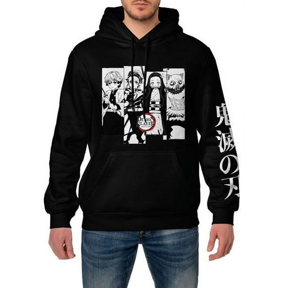 Demon Slayer Men's & Big Men's Graphic Hoodie Sweatshirt , Size S-3X