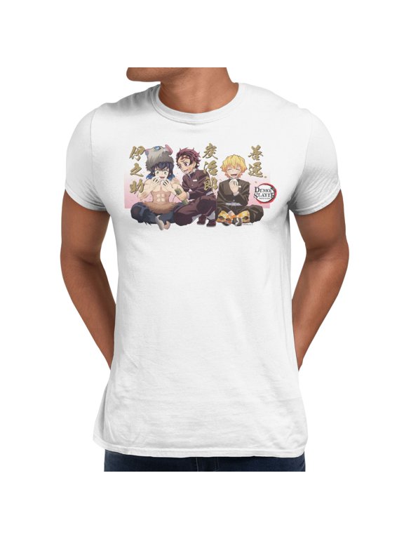 Demon Slayer Men's Mugen Train Snack Break T-Shirt (Bright White, S-XXXL)