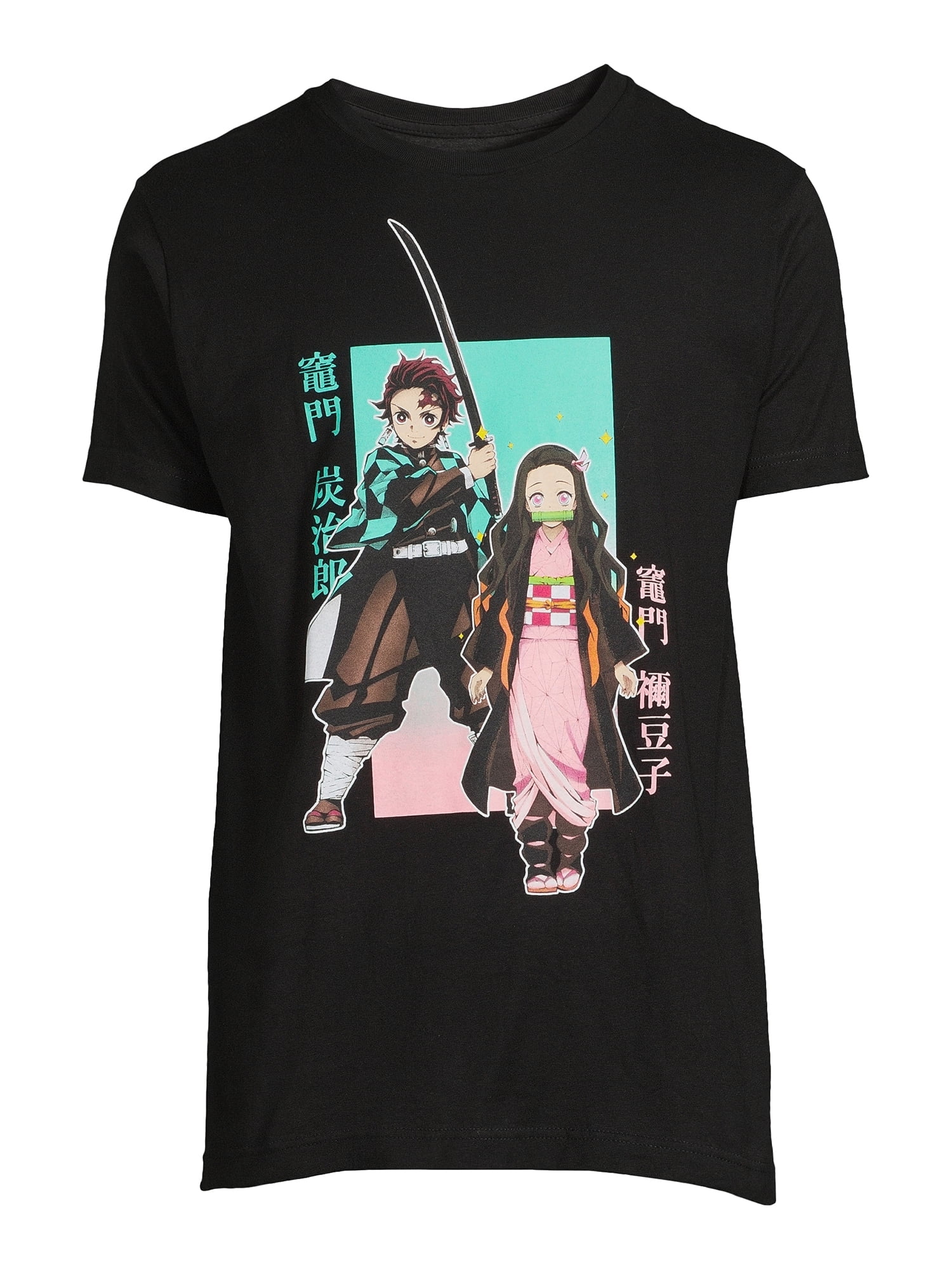 Demon Slayer Men's and Big Men's Graphic Tee with Short Sleeves, Sizes ...