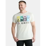 Demon Slayer Mens and Big Mens Graphic Tee with Short Sleeves, Sizes S-3XL