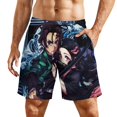 thumbnail image 1 of Demon Slayer Mens Swim Trunks with Compression Liner Board Shorts Quick Dry Swim Shorts Bathing Suits 3XL, 1 of 8