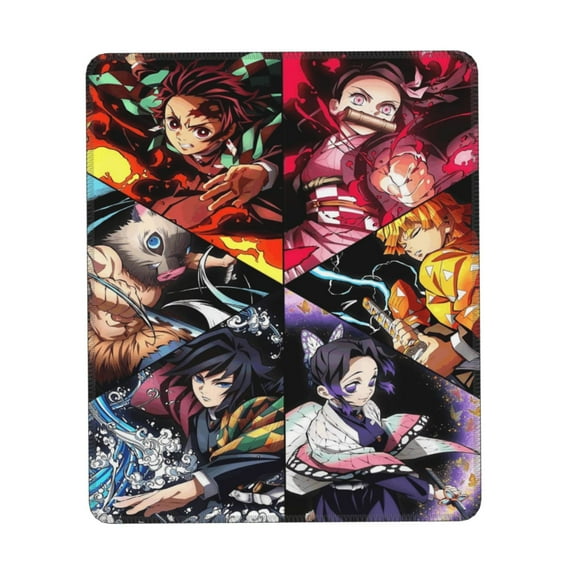 Demon Slayer Mouse Pad, Computer Mouse Mat, Waterproof Non-Slip Rubber Base MousePads for Office Laptop 10 x 12 inch