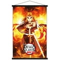 thumbnail image 1 of Demon Slayer: Mugen Train - Kyojuro Rengoku One Sheet Wall Poster with Magnetic Frame, 22.375" x 34", 1 of 6